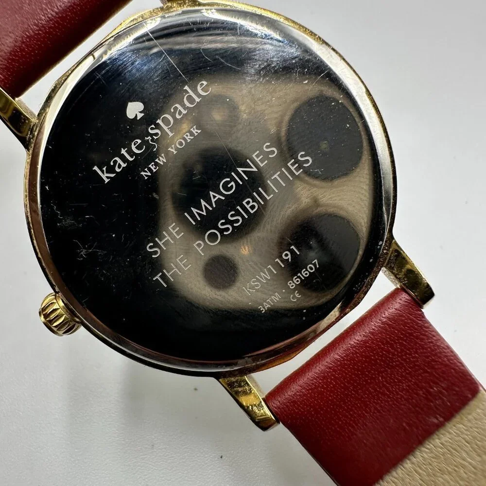 Kate Spade Zodiac Watch Women Gold Tone Cancer Crab Dial New Battery